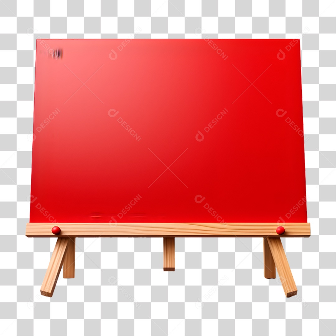 Quadro Vermelho PNG Transparente