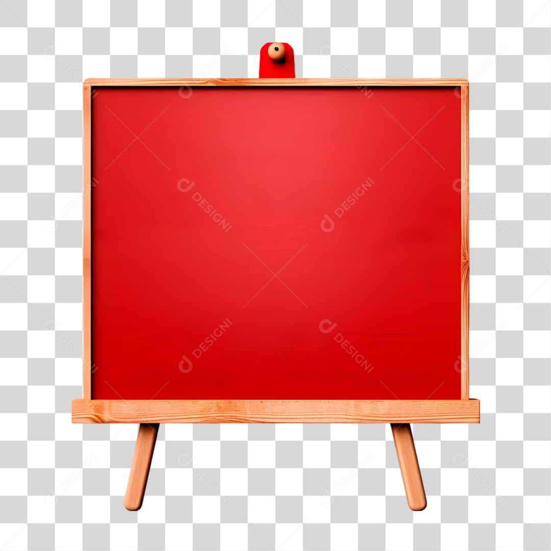 Quadro Vermelho PNG Transparente