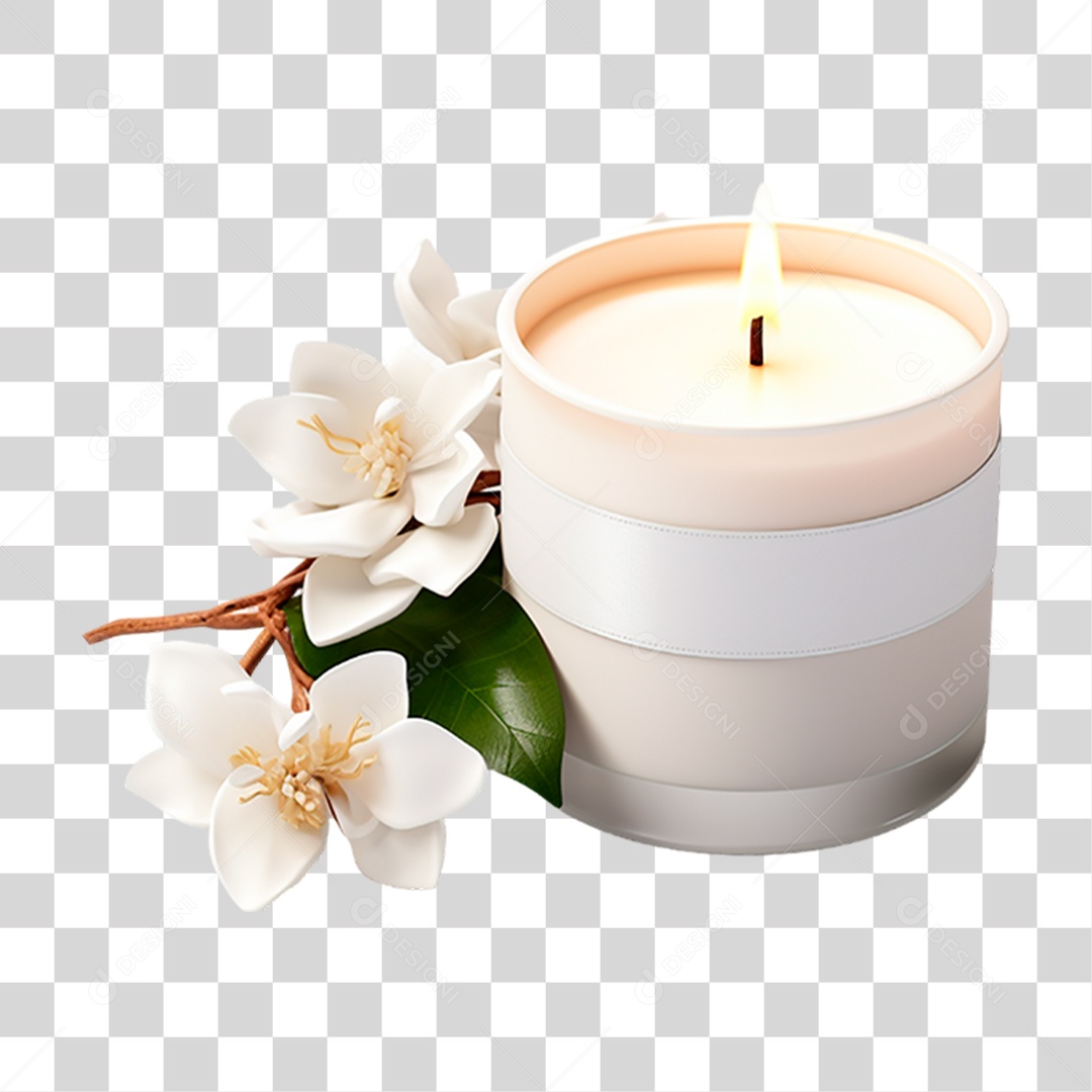 Vela Acessa PNG Transparente