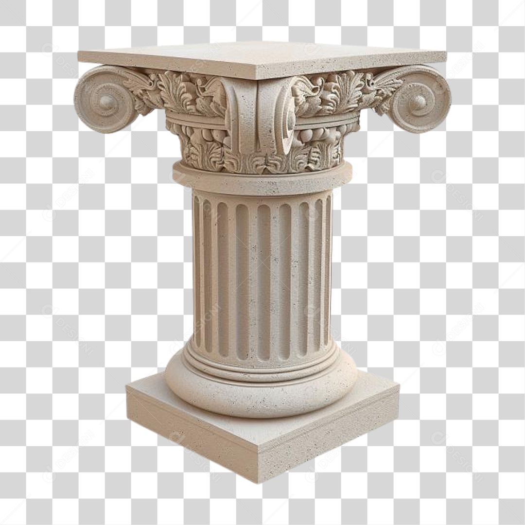 Coluna Estrutura Grega PNG Transparente