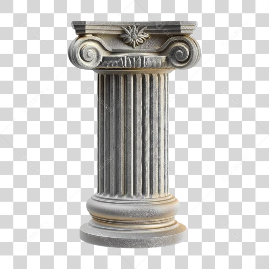 Coluna Estrutura Grega PNG Transparente