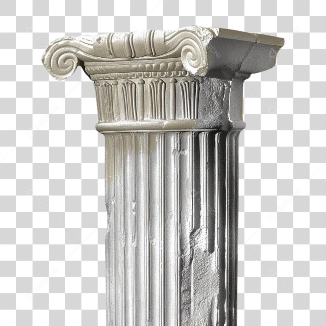 Coluna Estrutura Grega PNG Transparente