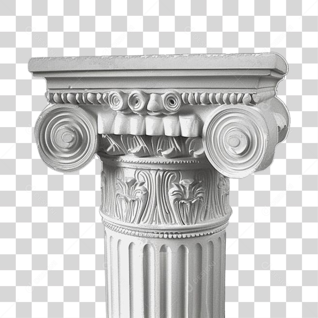 Coluna Estrutura Grega PNG Transparente