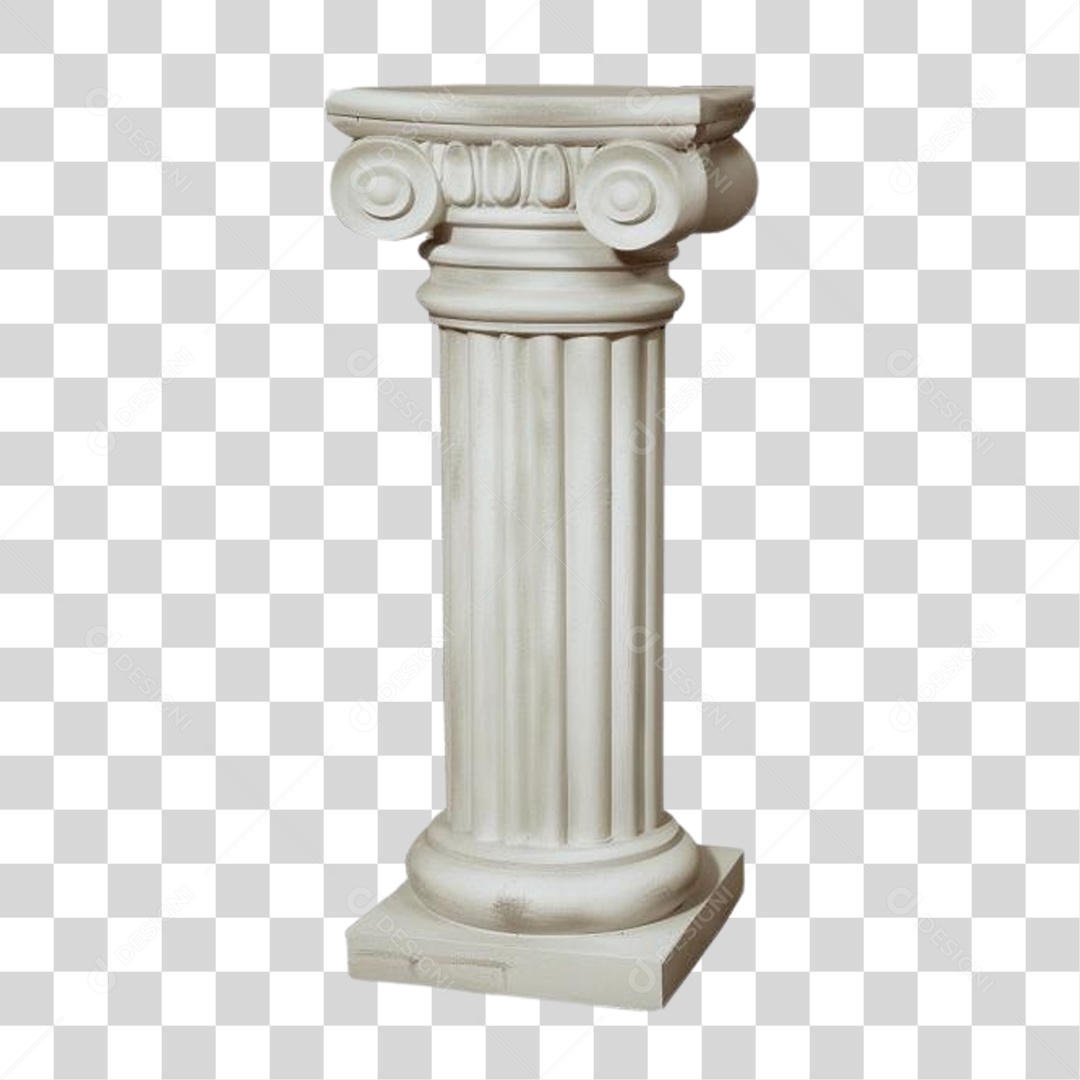 Coluna Estrutura Grega PNG Transparente