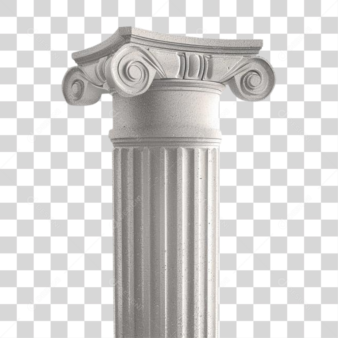 Coluna Estrutura Grega PNG Transparente
