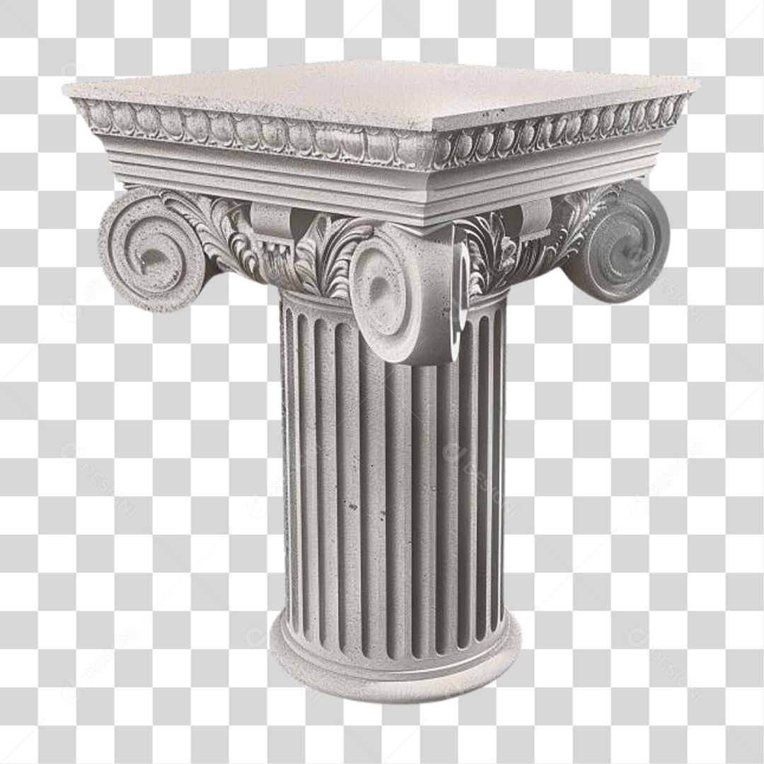 Coluna Estrutura Grega PNG Transparente