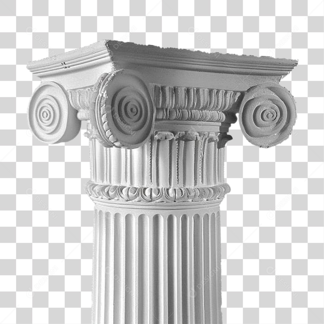 Coluna Estrutura Grega PNG Transparente