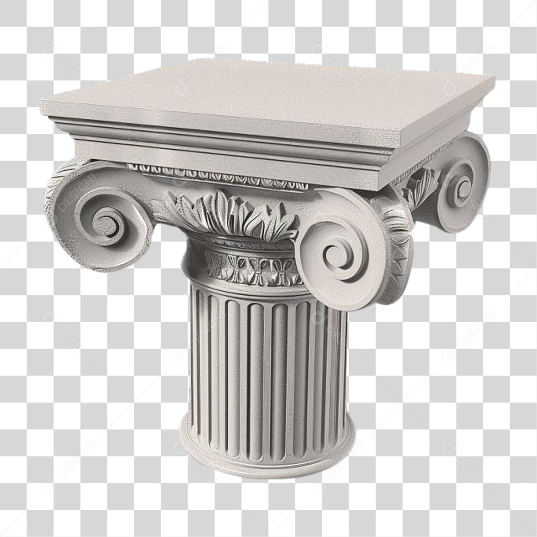 Coluna Estrutura Grega PNG Transparente