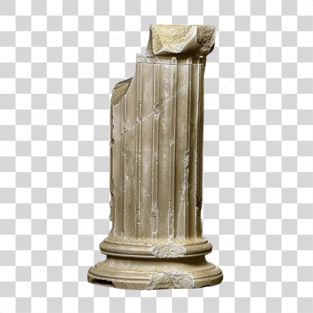 Coluna Estrutura Grega PNG Transparente