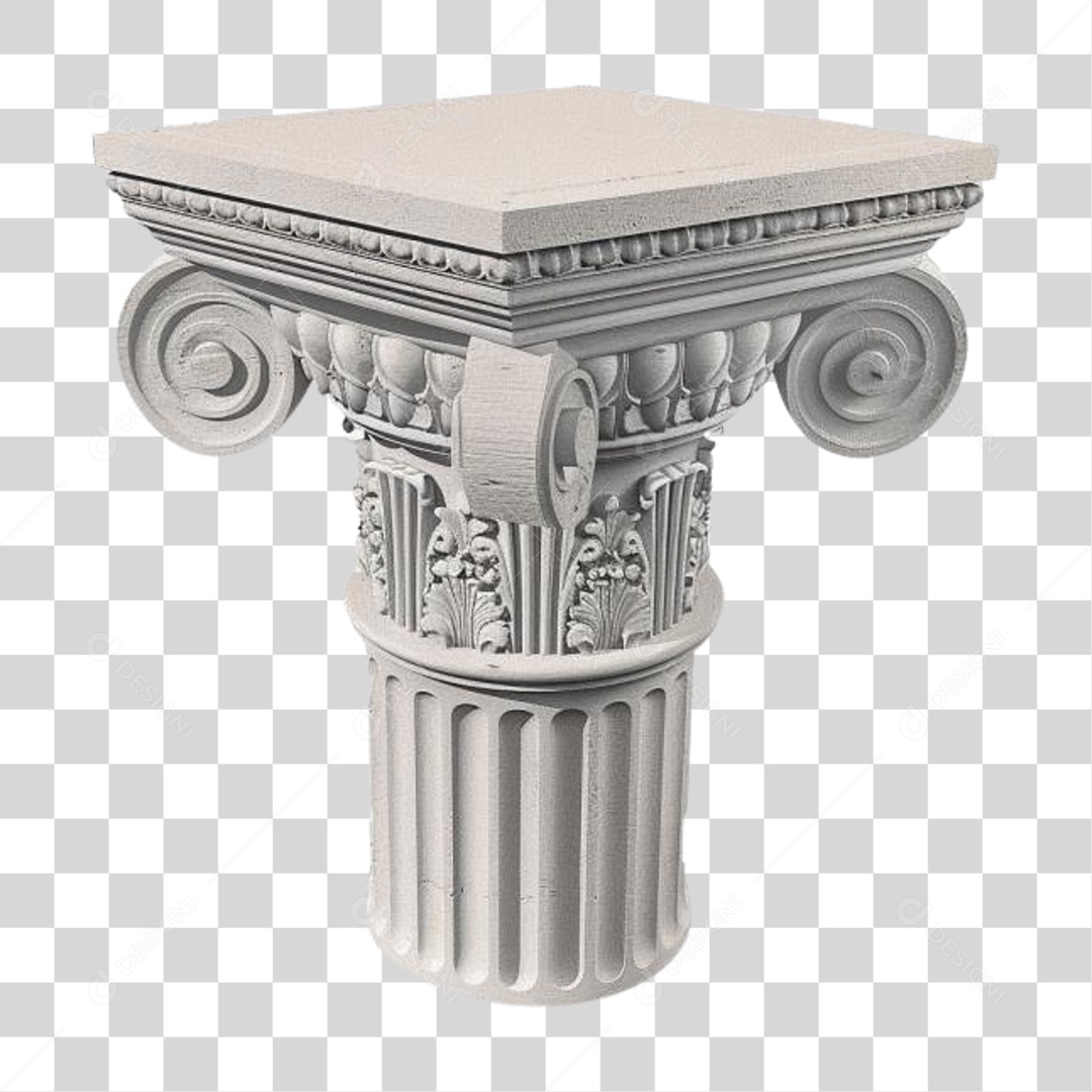 Coluna Estrutura Grega PNG Transparente