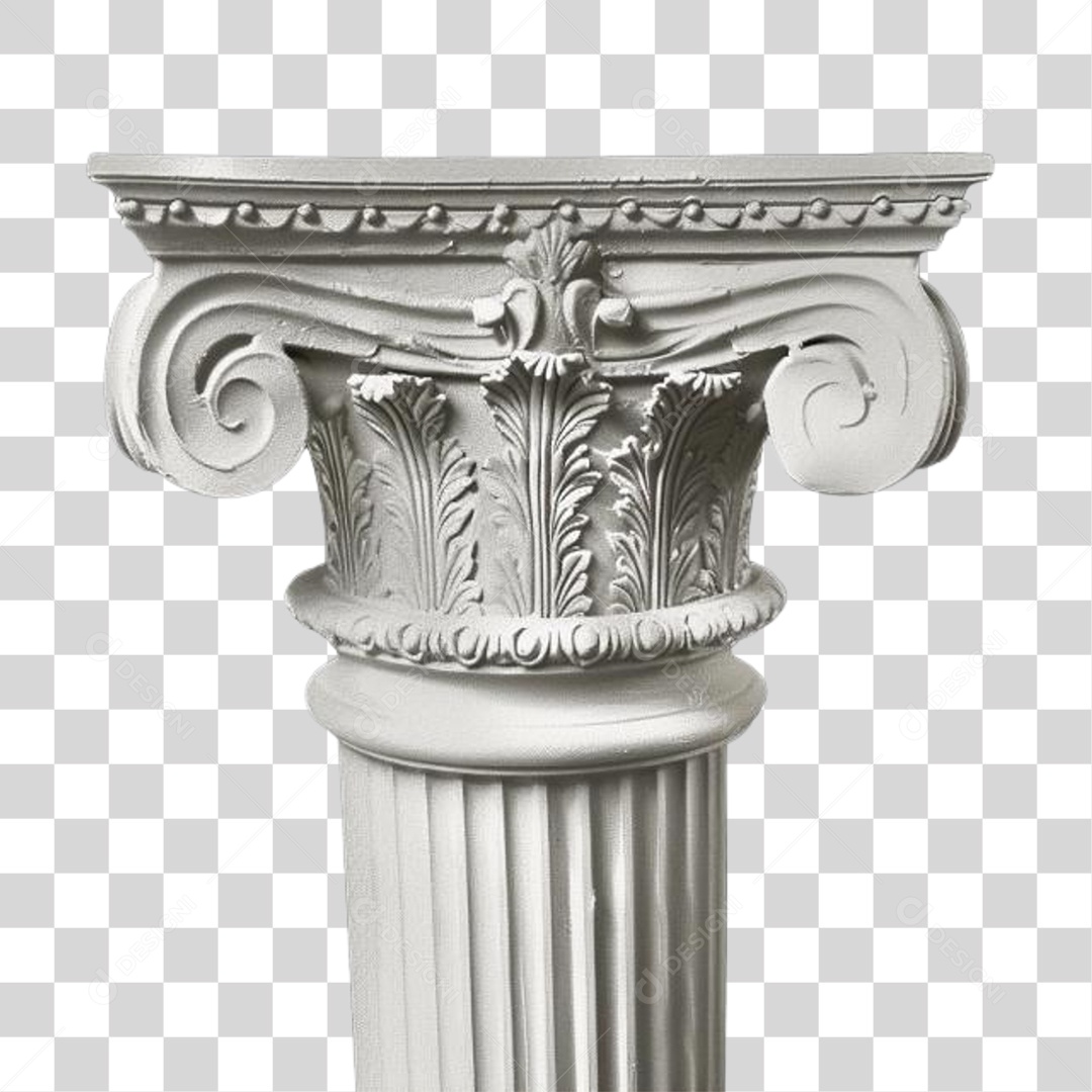 Coluna Estrutura Grega PNG Transparente