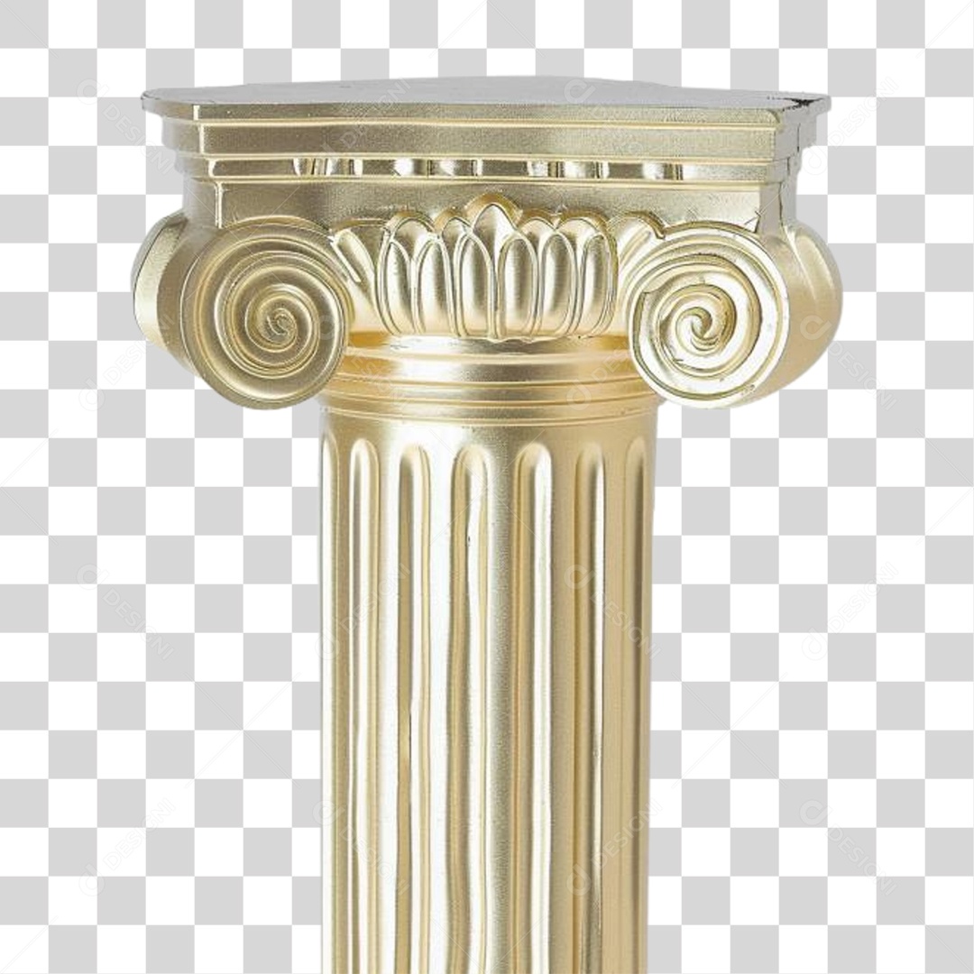 Coluna Estrutura Grega PNG Transparente