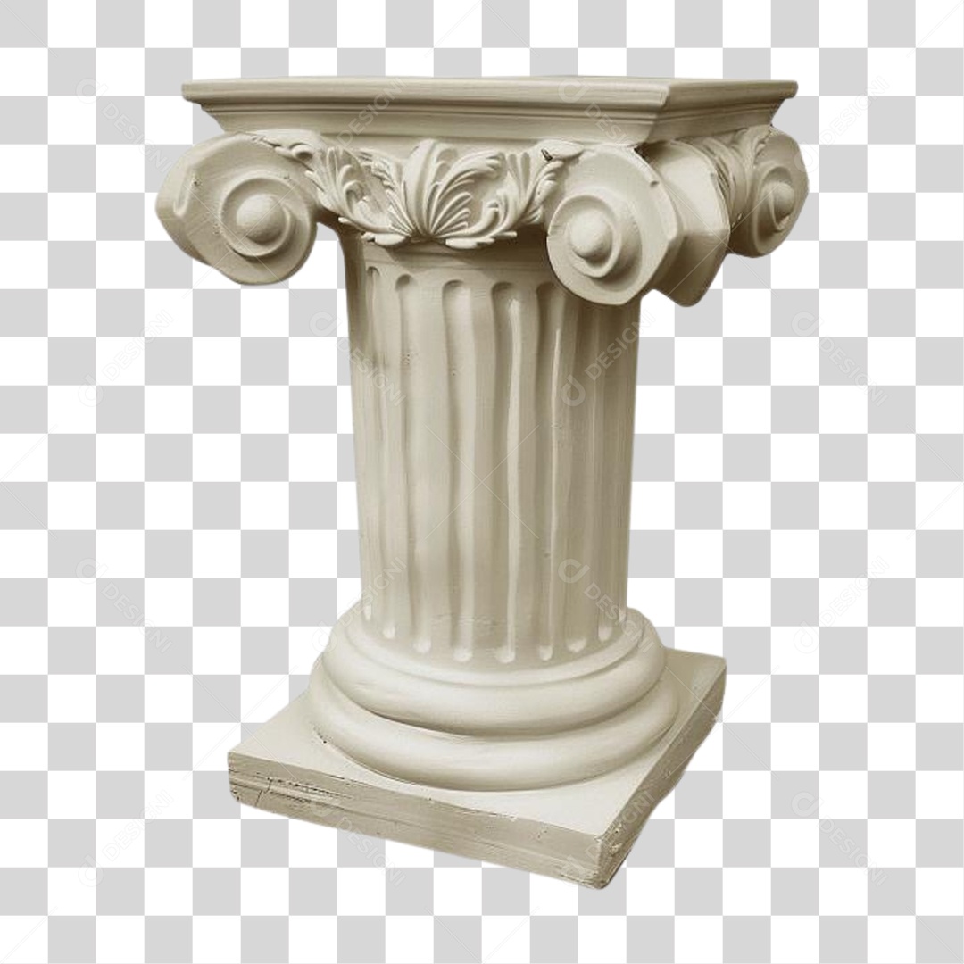 Coluna Estrutura Grega PNG Transparente