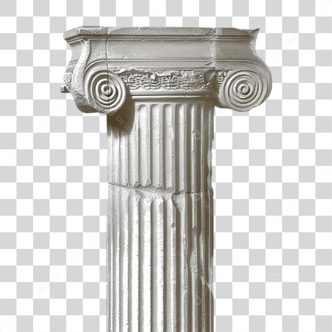Coluna Estrutura Grega PNG Transparente
