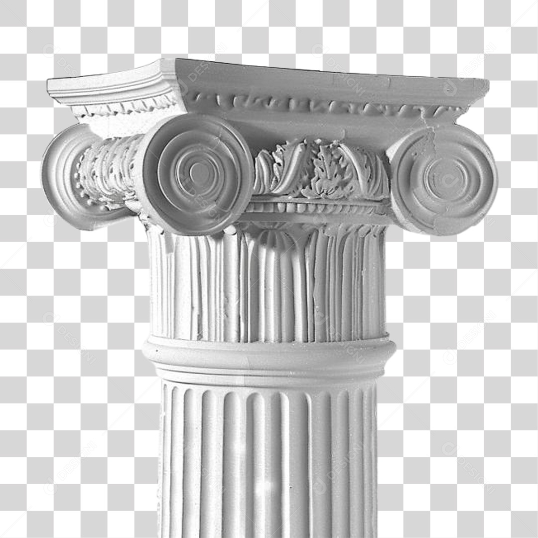 Coluna Estrutura Grega PNG Transparente