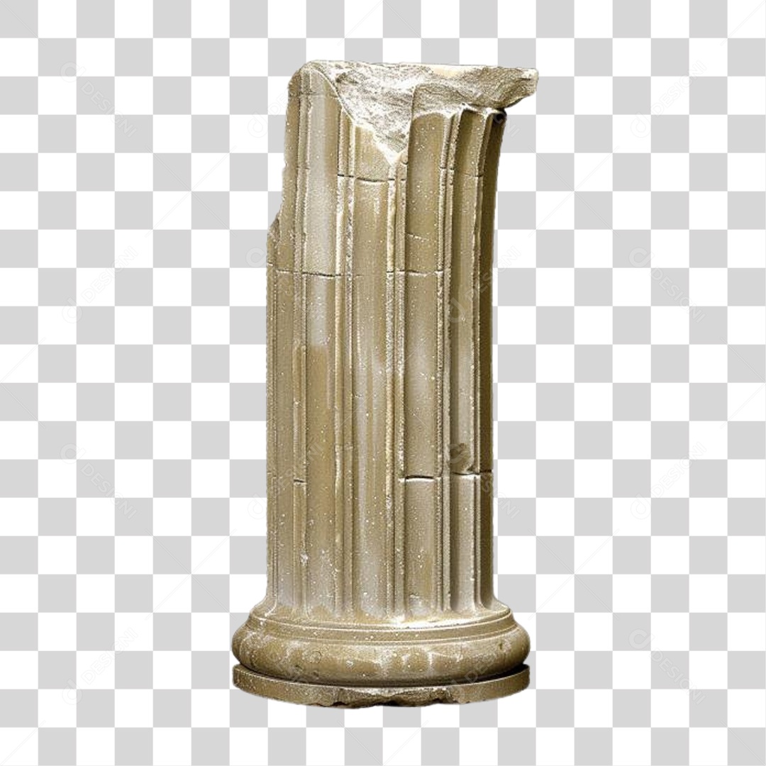 Coluna Estrutura Grega PNG Transparente