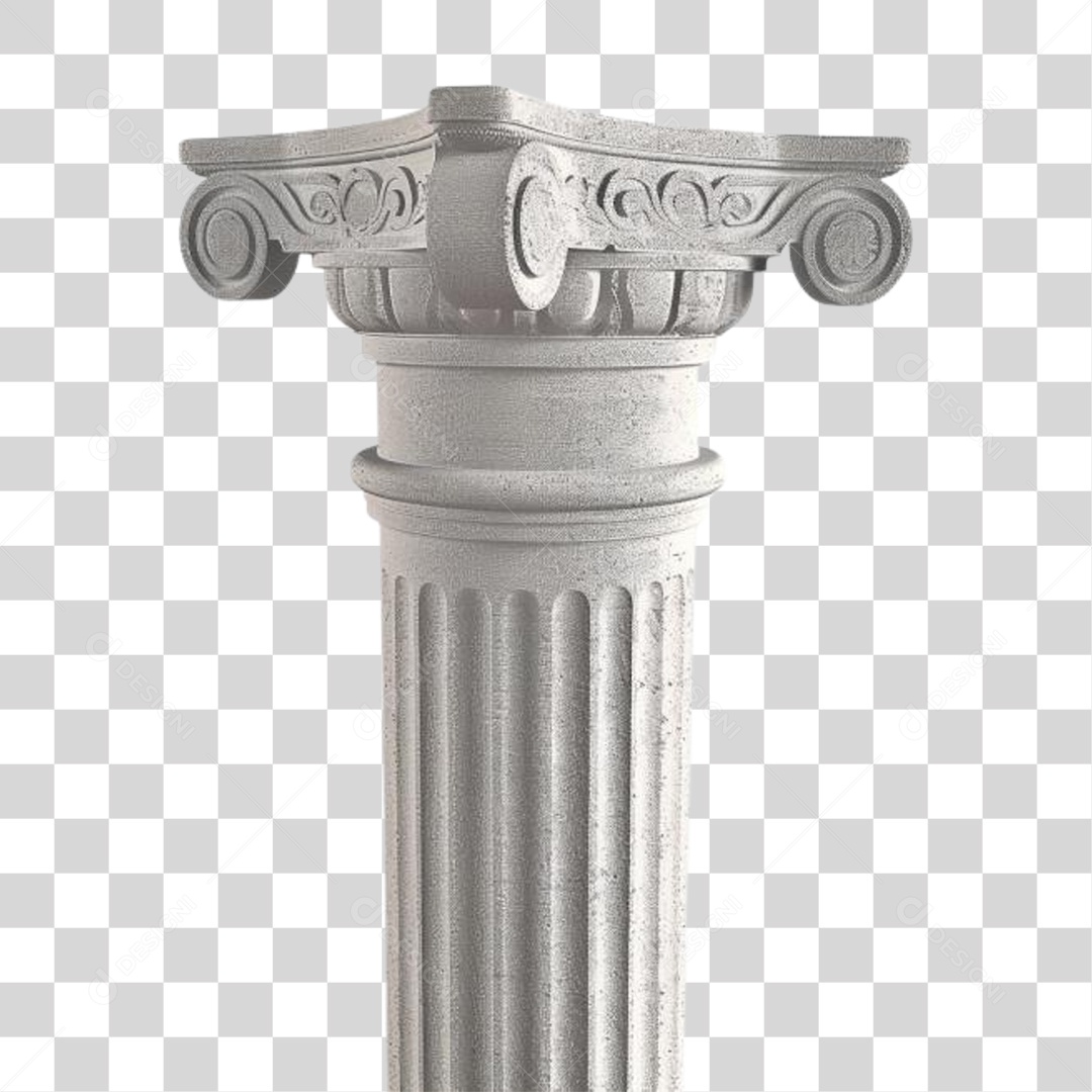 Coluna Estrutura Grega PNG Transparente