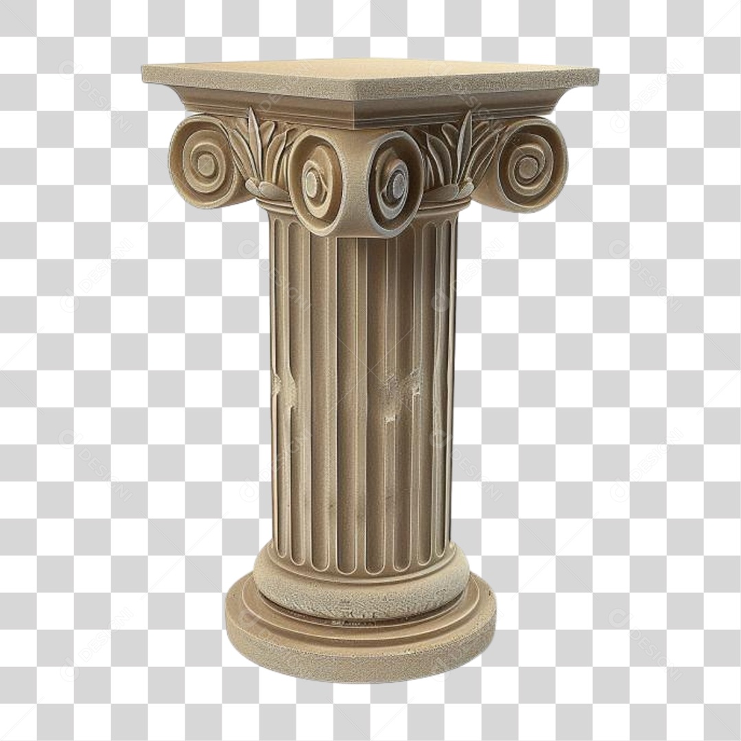 Coluna Estrutura Grega PNG Transparente