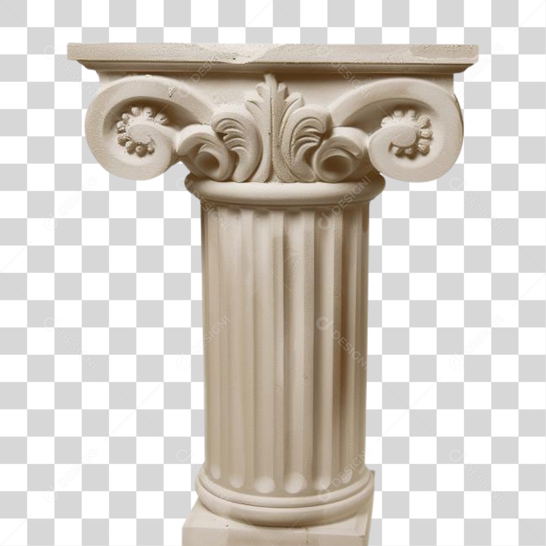Coluna Estrutura Grega PNG Transparente