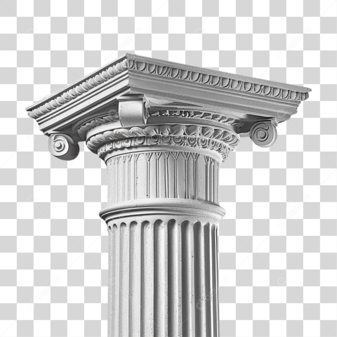 Coluna Estrutura Grega PNG Transparente