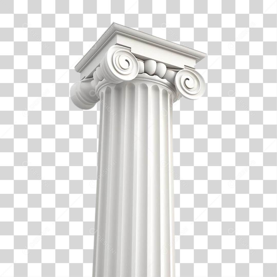 Coluna Estrutura Grega PNG Transparente