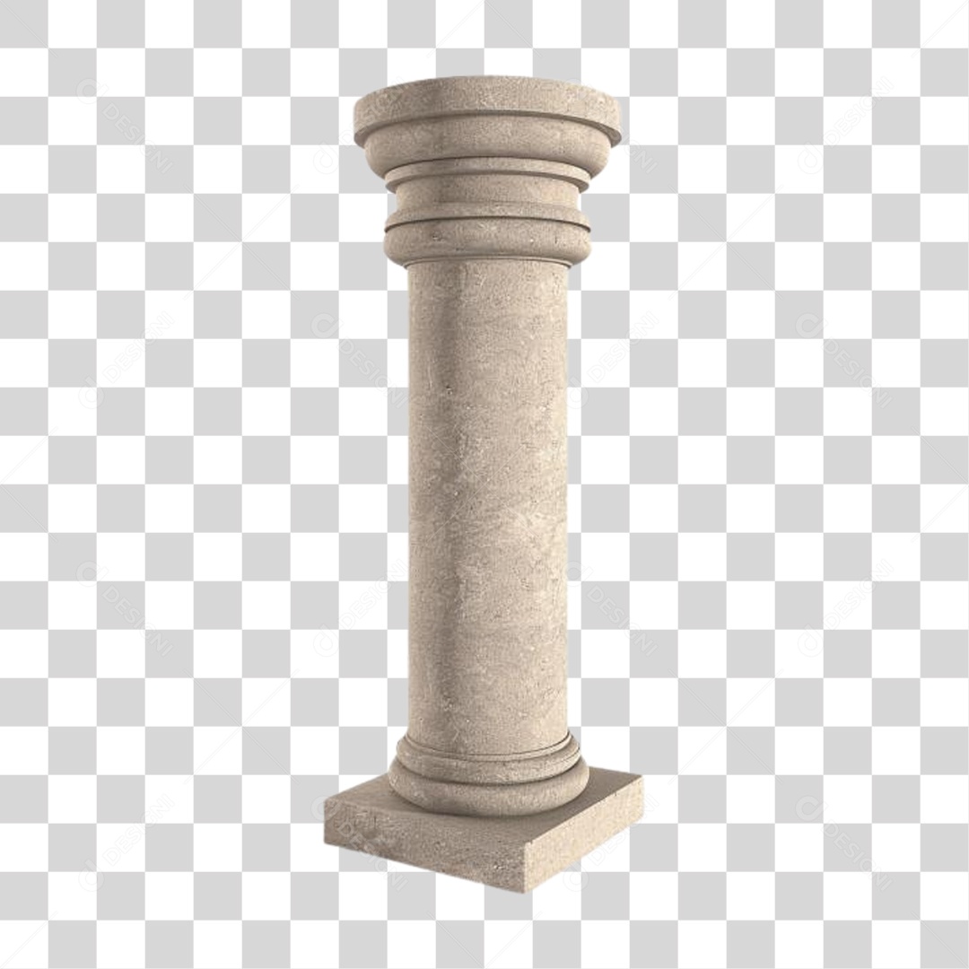 Coluna Estrutura Grega PNG Transparente