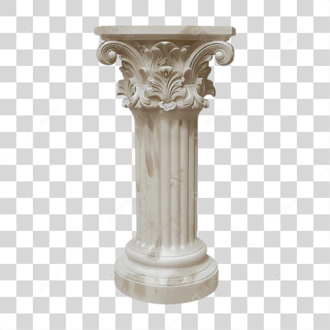 Coluna Estrutura Grega PNG Transparente