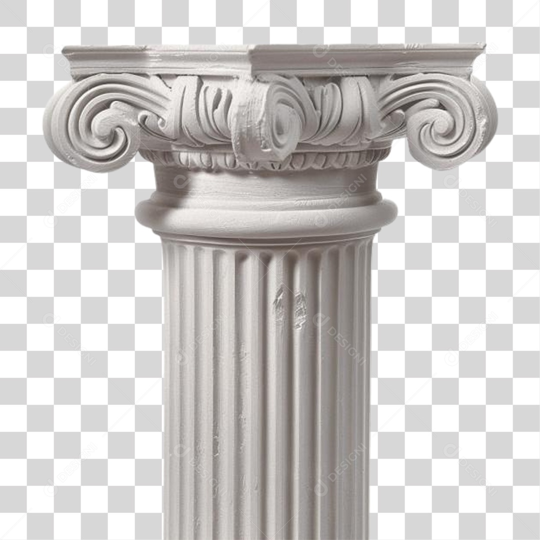 Coluna Estrutura Grega PNG Transparente