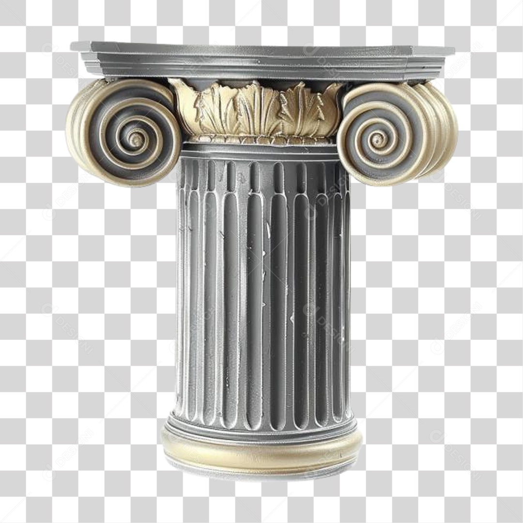 Coluna Estrutura Grega PNG Transparente