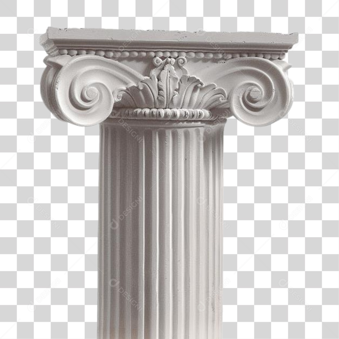 Coluna Estrutura Grega PNG Transparente