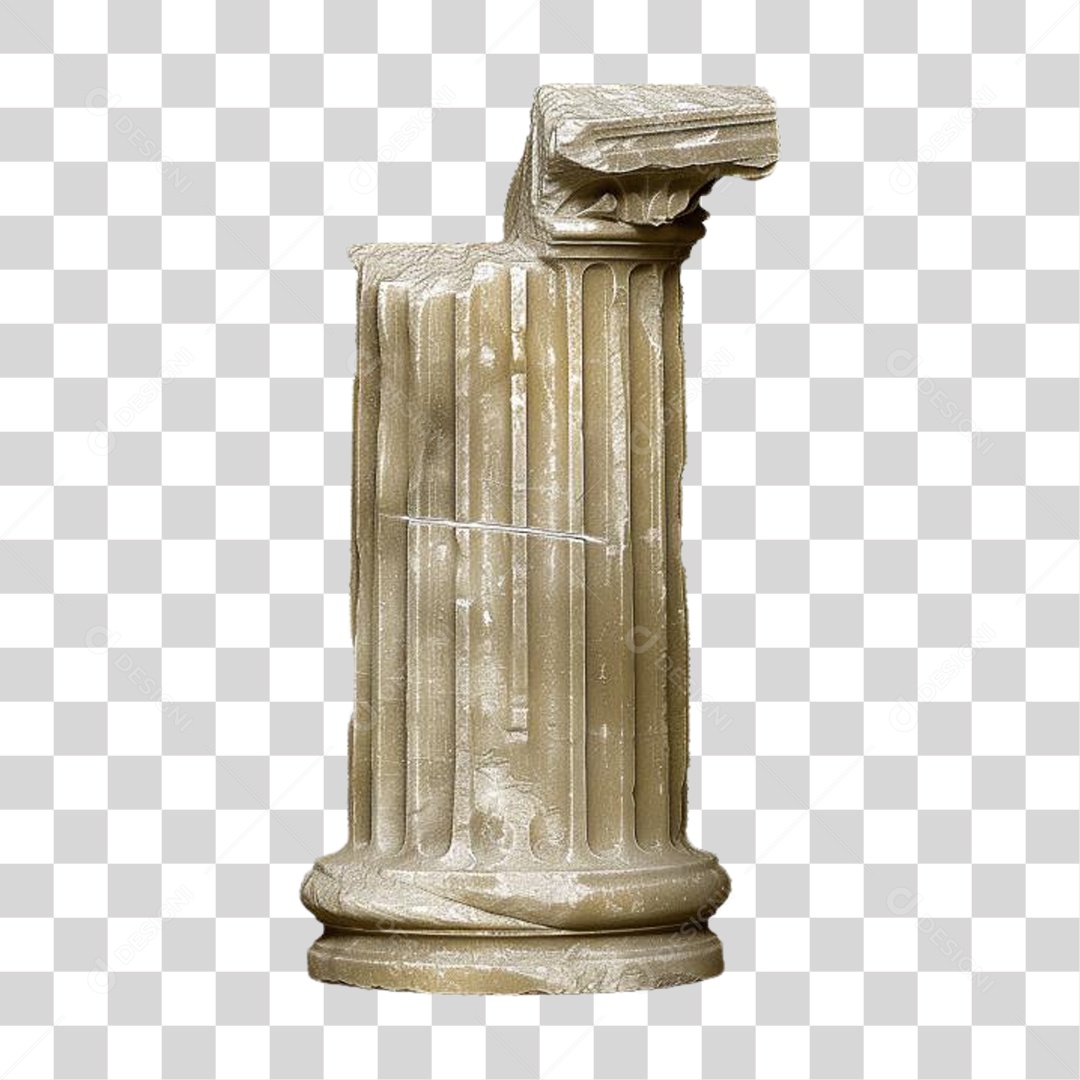 Coluna Estrutura Grega PNG Transparente