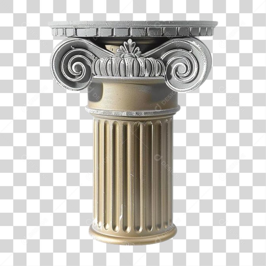 Coluna Estrutura Grega PNG Transparente