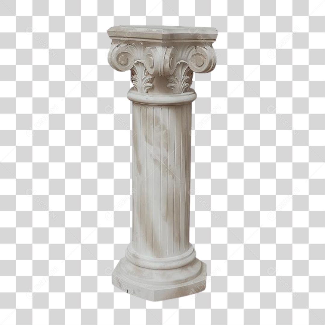 Coluna Estrutura Grega PNG Transparente