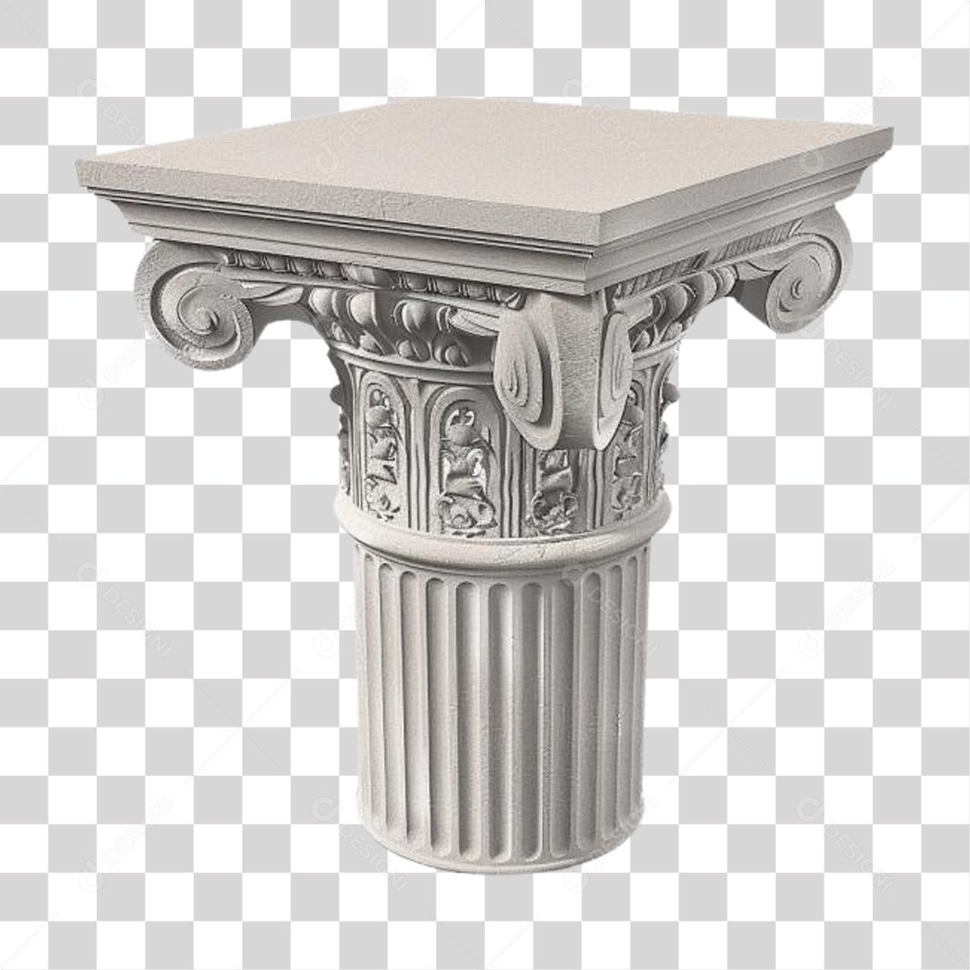 Coluna Estrutura Grega PNG Transparente