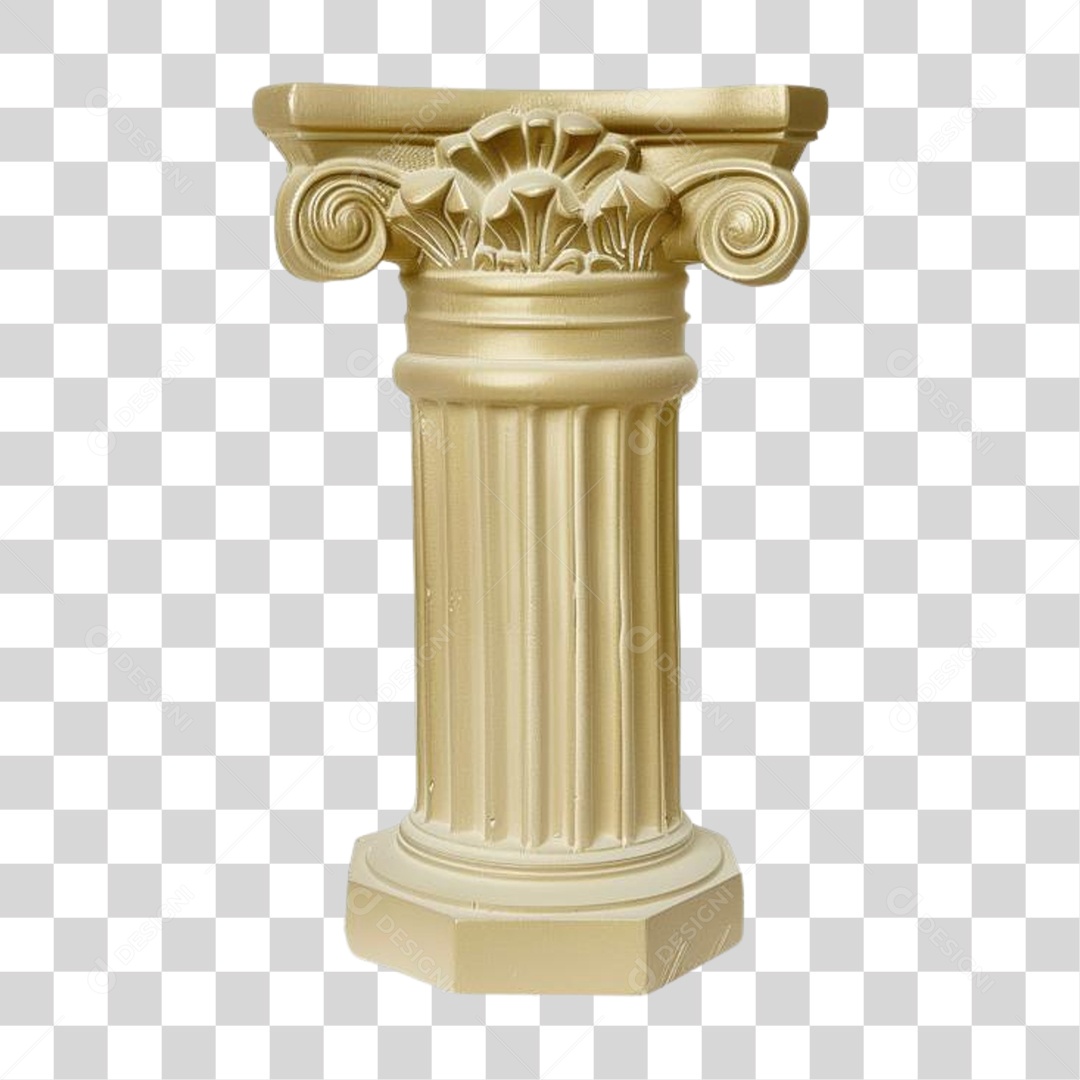 Coluna Estrutura Grega PNG Transparente
