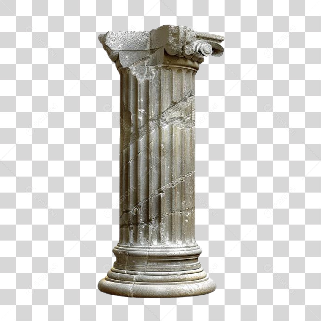 Coluna Estrutura Grega PNG Transparente