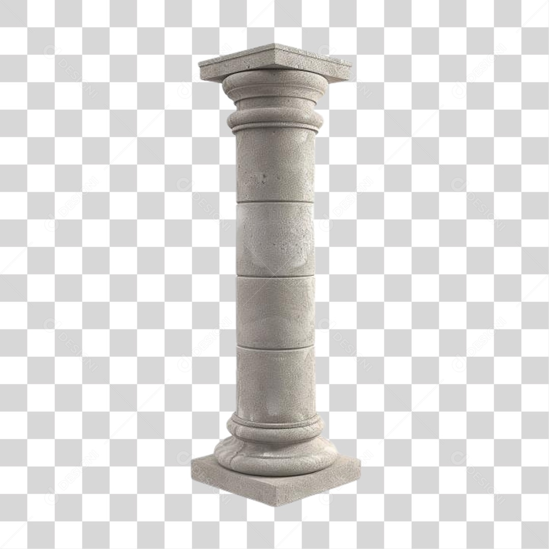 Coluna Estrutura Grega PNG Transparente