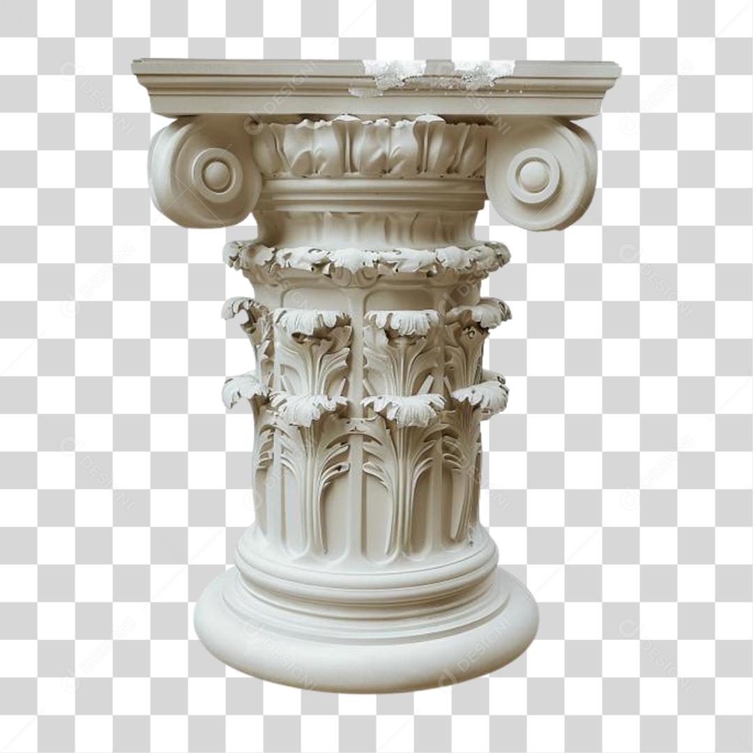 Coluna Estrutura Grega PNG Transparente