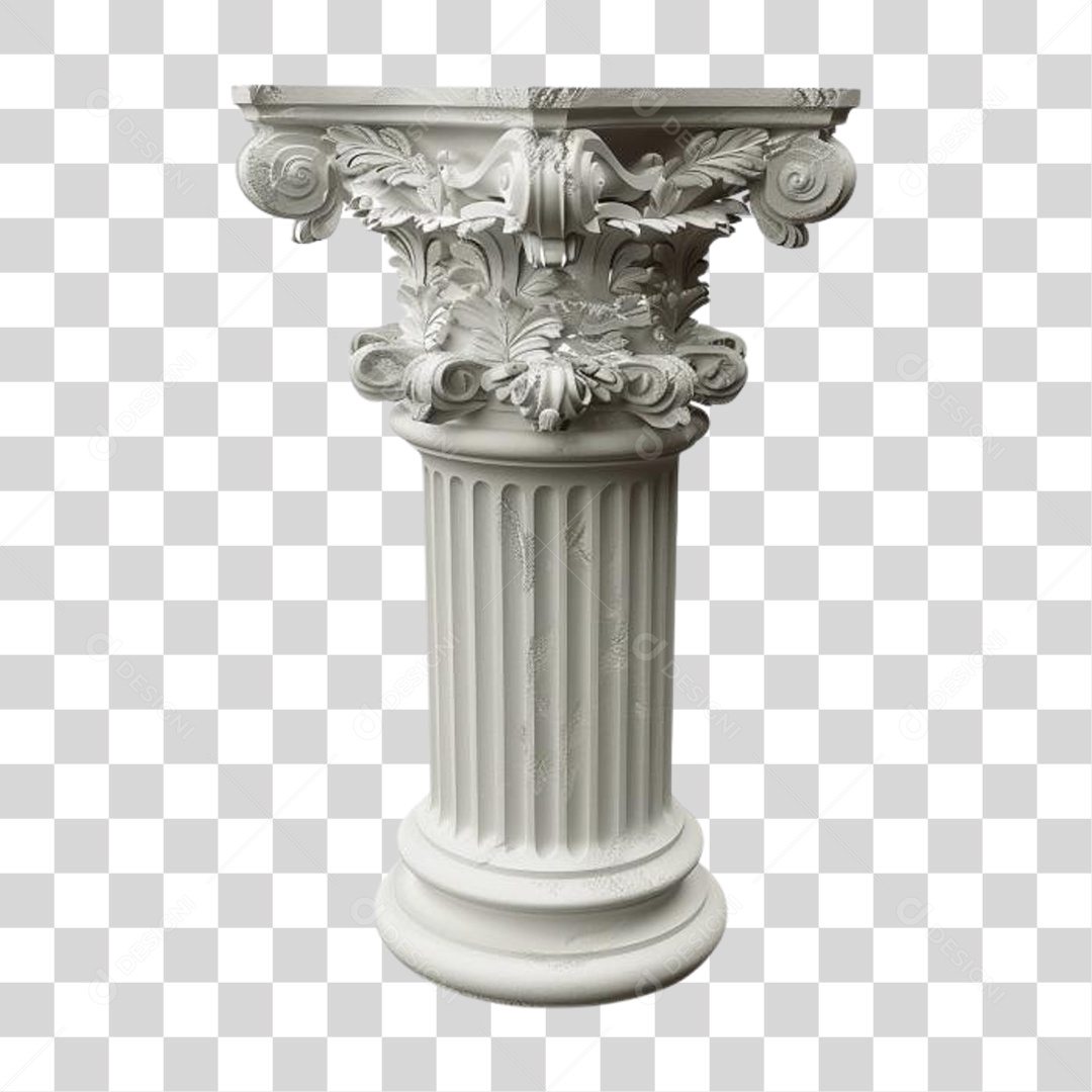 Coluna Estrutura Grega PNG Transparente