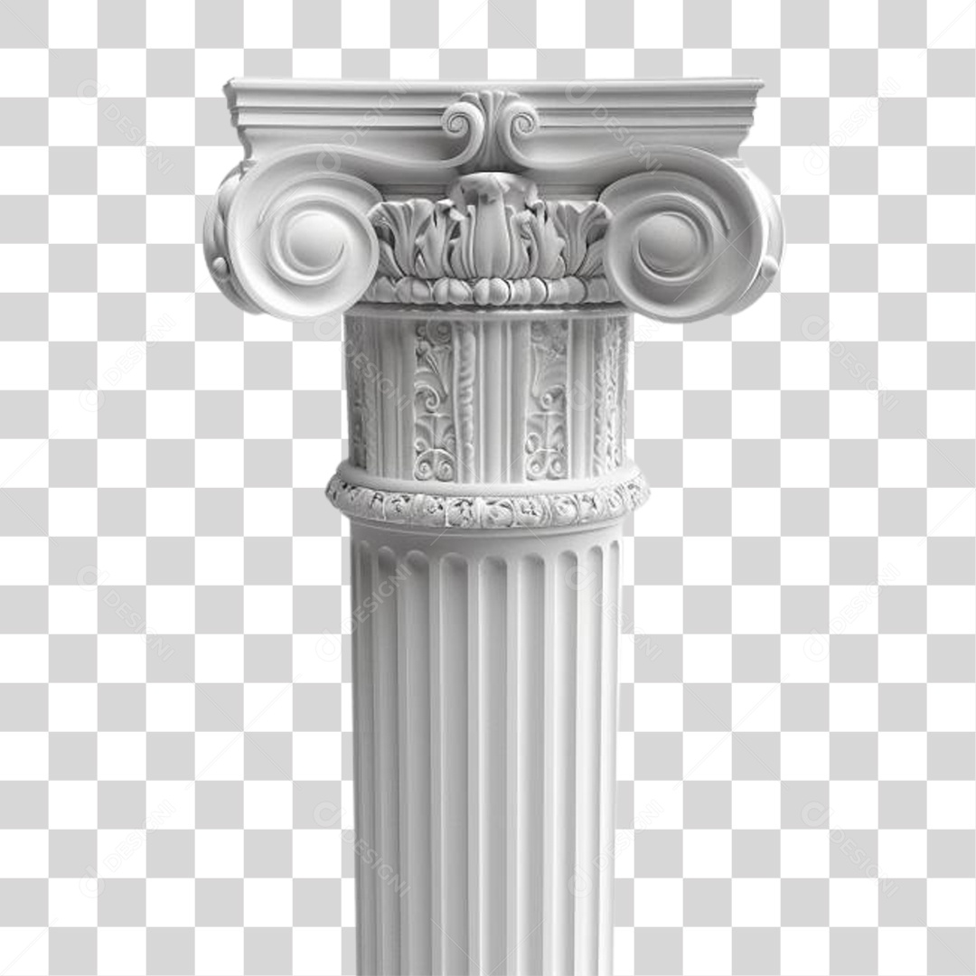 Coluna Estrutura Grega PNG Transparente