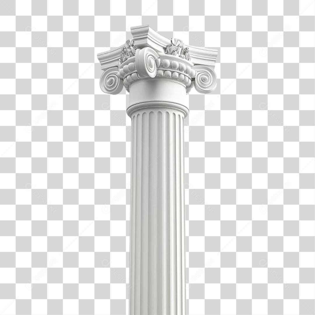 Coluna Estrutura Grega PNG Transparente