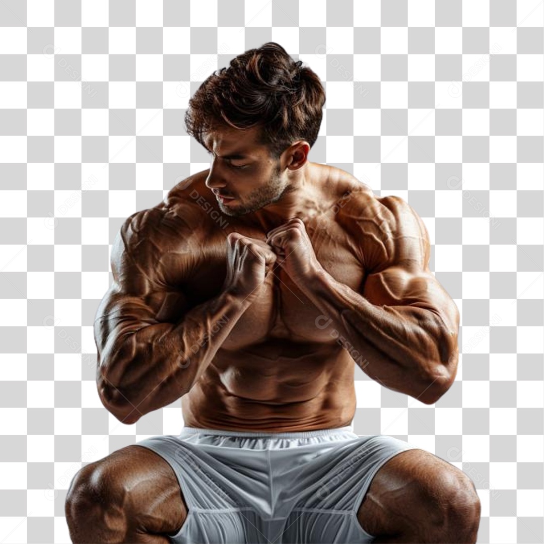 Homem Musculoso PNG Transparente