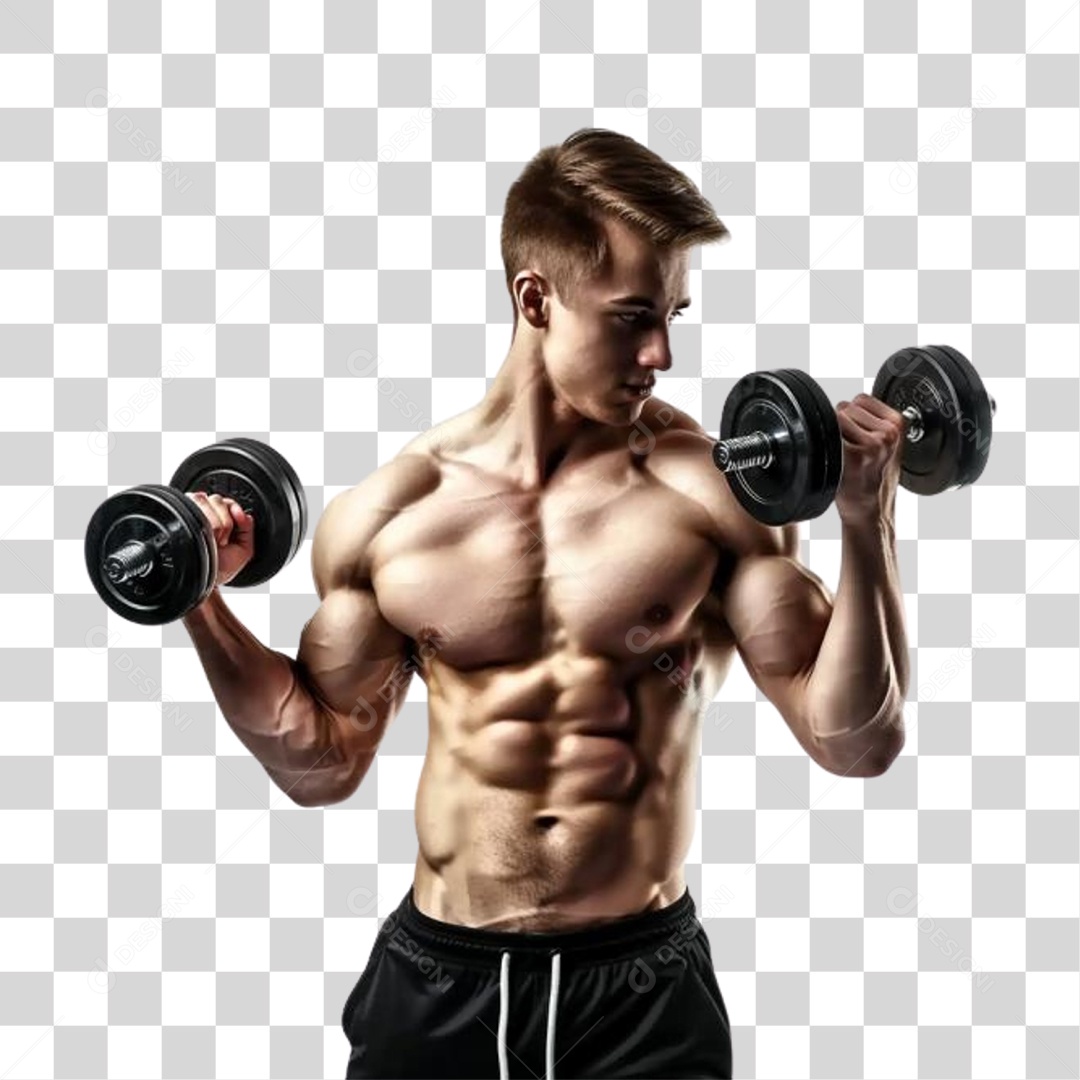 Homem Musculoso PNG Transparente