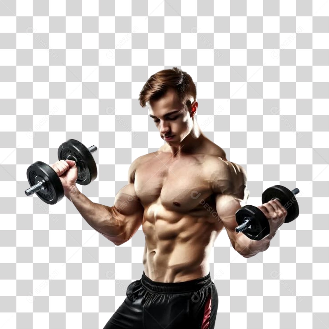 Homem Musculoso PNG Transparente