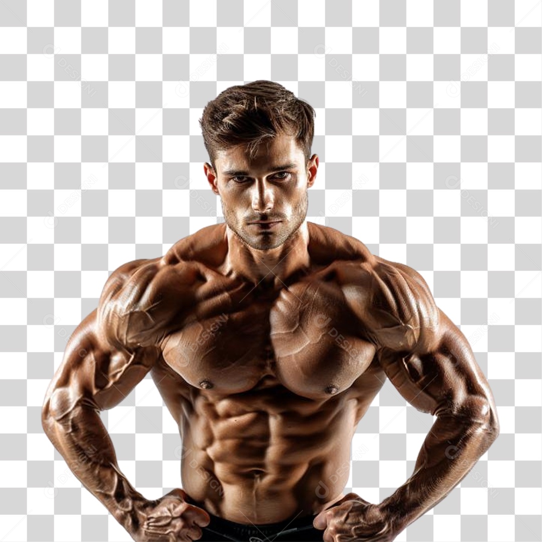 Homem Musculoso PNG Transparente