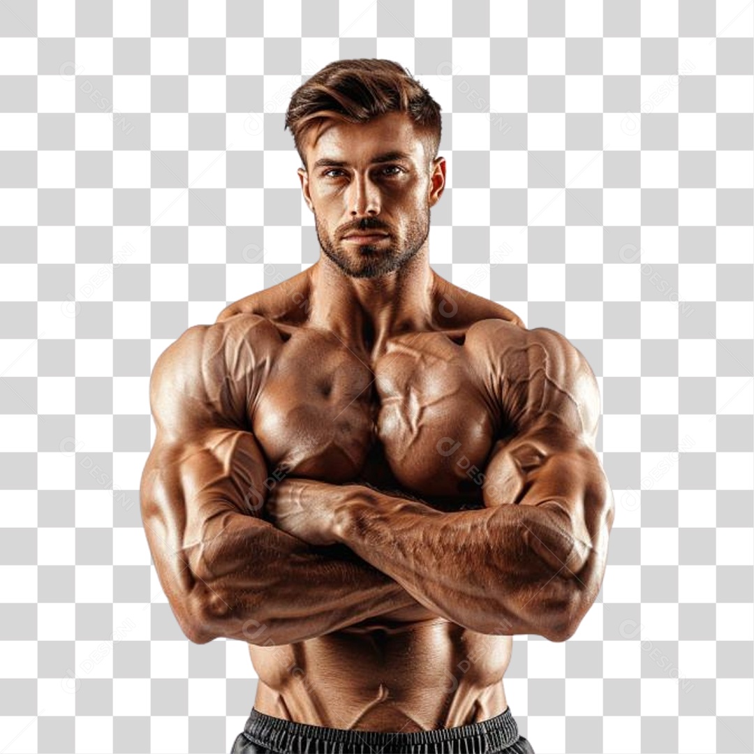 Homem Musculoso PNG Transparente