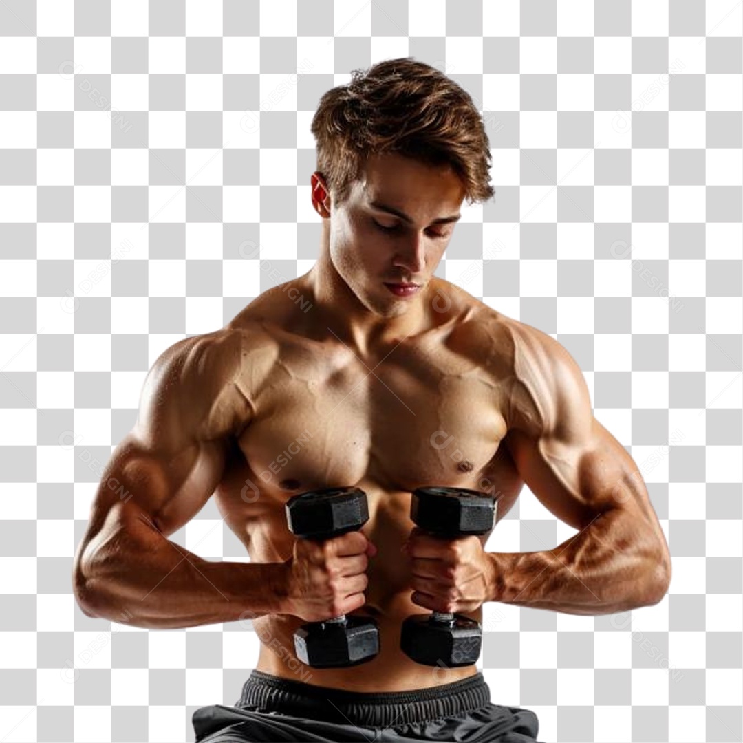 Homem Musculoso PNG Transparente