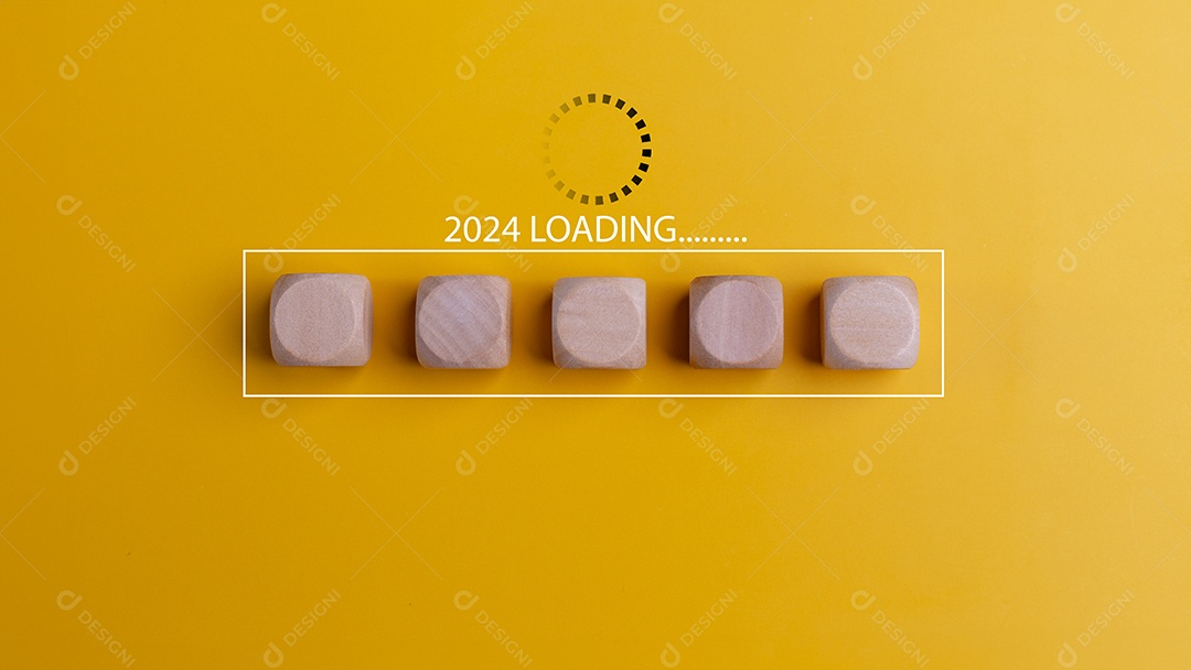 Barra de carregamento com blocos de madeira