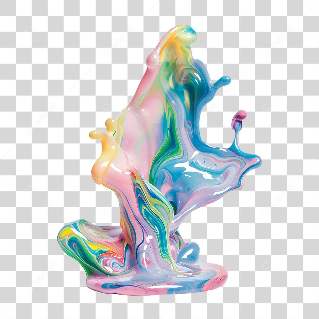 Splash de Tintas PNG Transparente