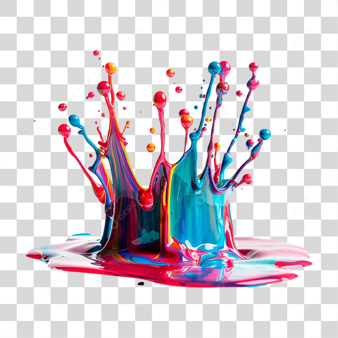 Splash de Tintas PNG Transparente